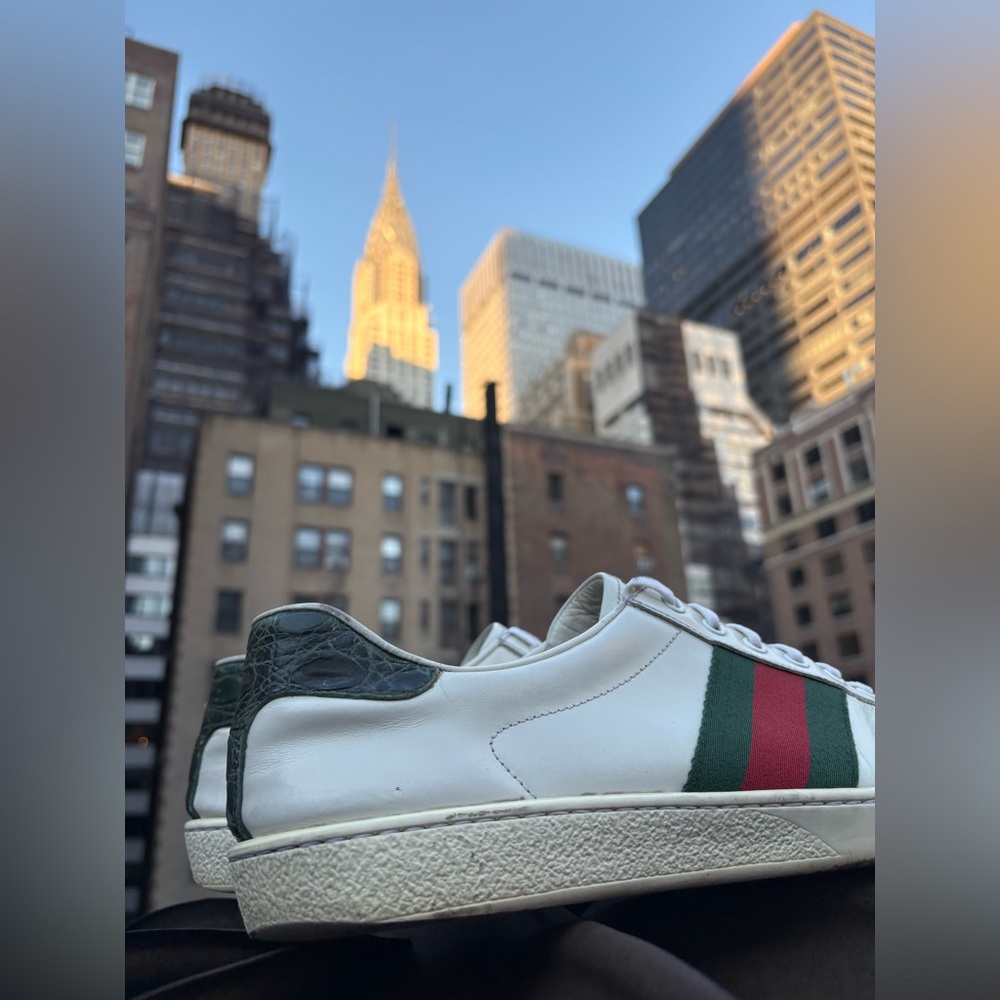 AUTHENTIC Gucci Ace Classic Sneakers Men US 9/9.5 - Picture 6 of 10